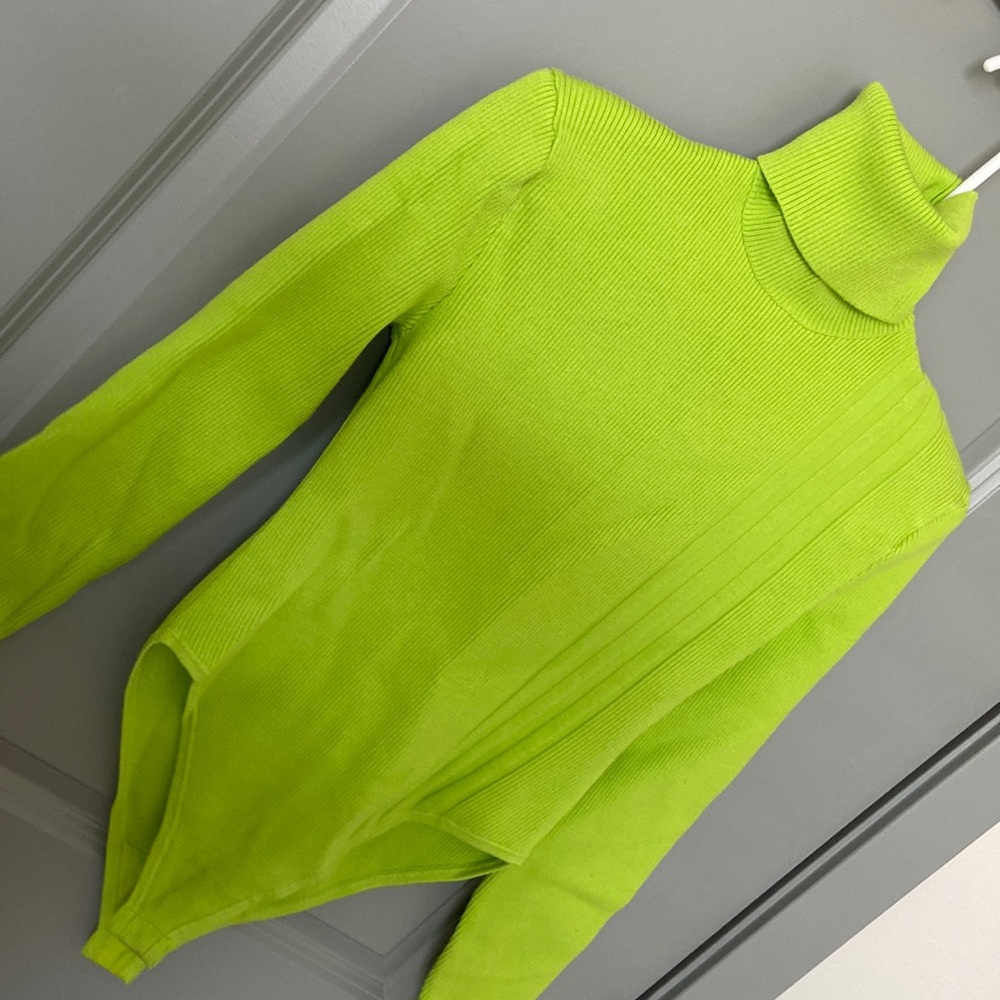 adidas x IVY PARK Green Rib Turtleneck Bodysuit